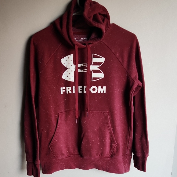 Under Armour Tops - Under Armour Women's Maroon Freedom Hoodie XS